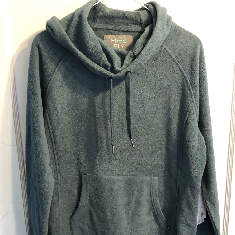 Free Fly bamboo soft fleece hoodie sz L NWT